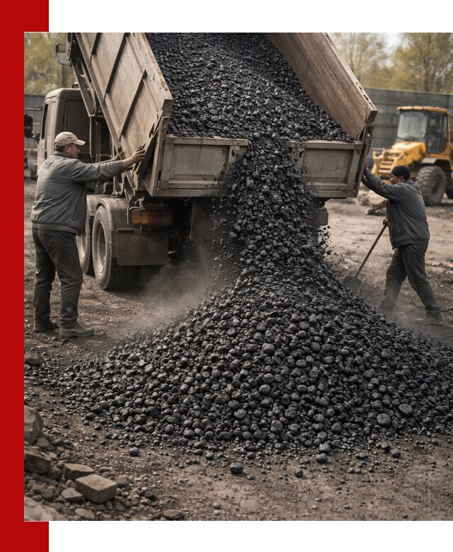 Доставка угля семечка самосвалами в Братске