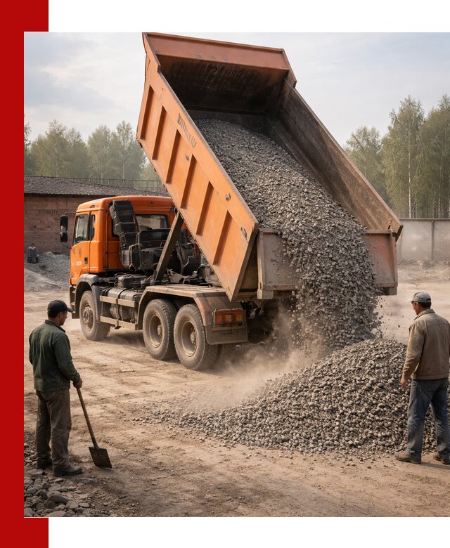 Доставка самосвалом 20 м3 в Братске быстро и надежно