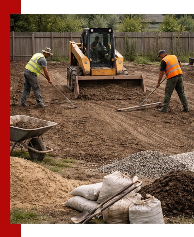 Выравнивание участка под строительство и благоустройство в Братске