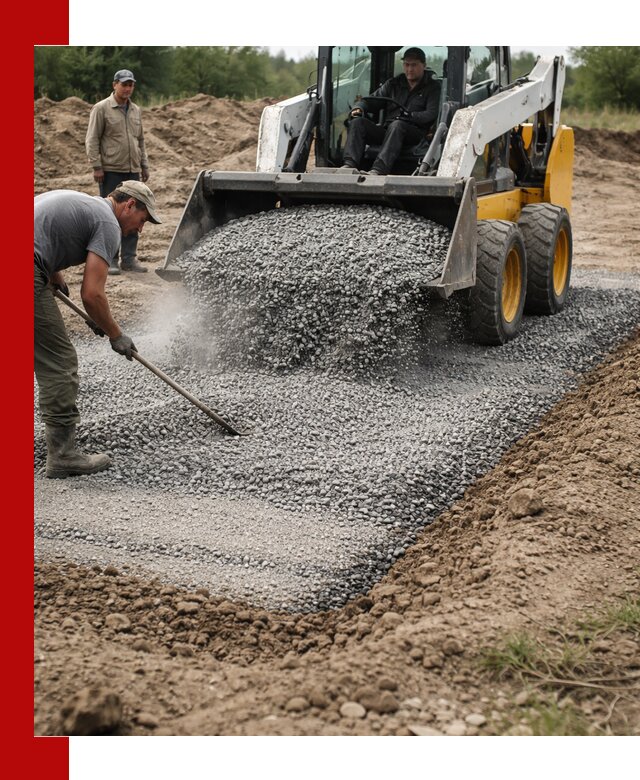 Устройство щебеночной подушки в Братске для дорог и фундаментов